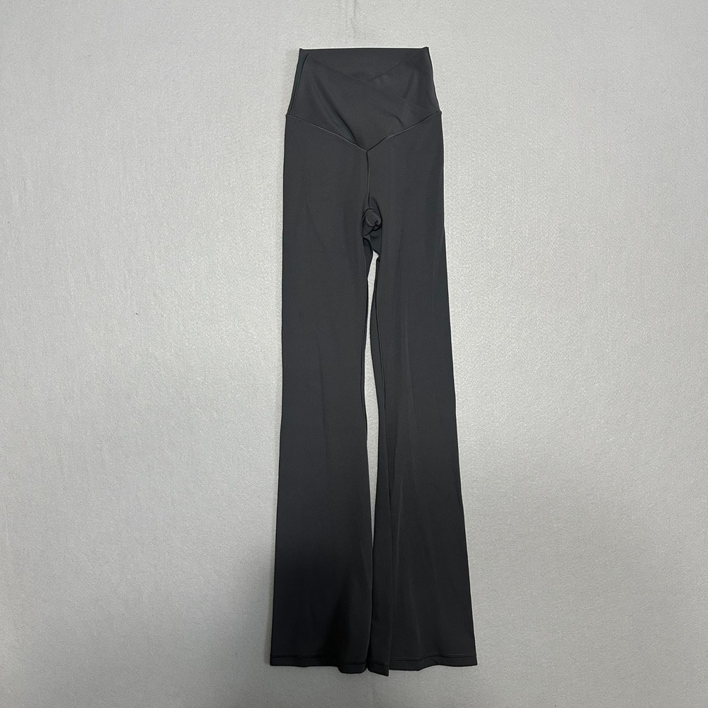 OFFLINE by Aerie Real Me High Waisted Crossover Flare Leggings Gray XS